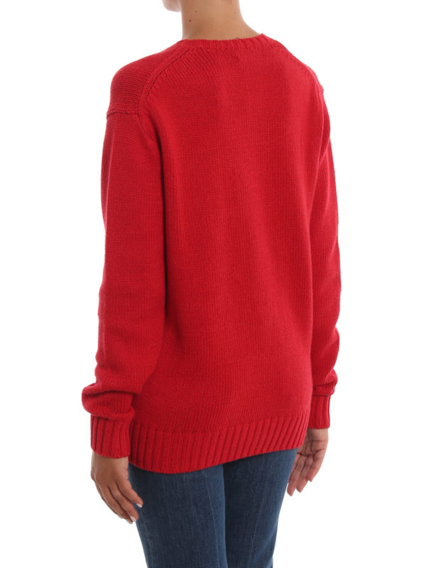 Jacquard teddy bear sweater shop online: POLO RALPH LAUREN