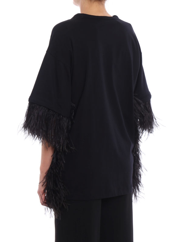 Jersey over T-shirt with feathers shop online: N°21