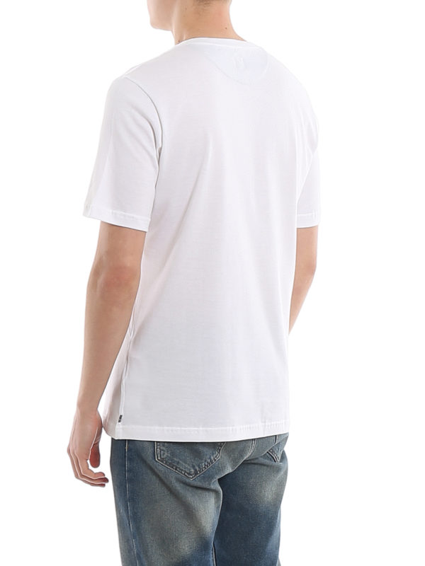 Jersey T-shirt with contrasting bands shop online: ELEVENTY