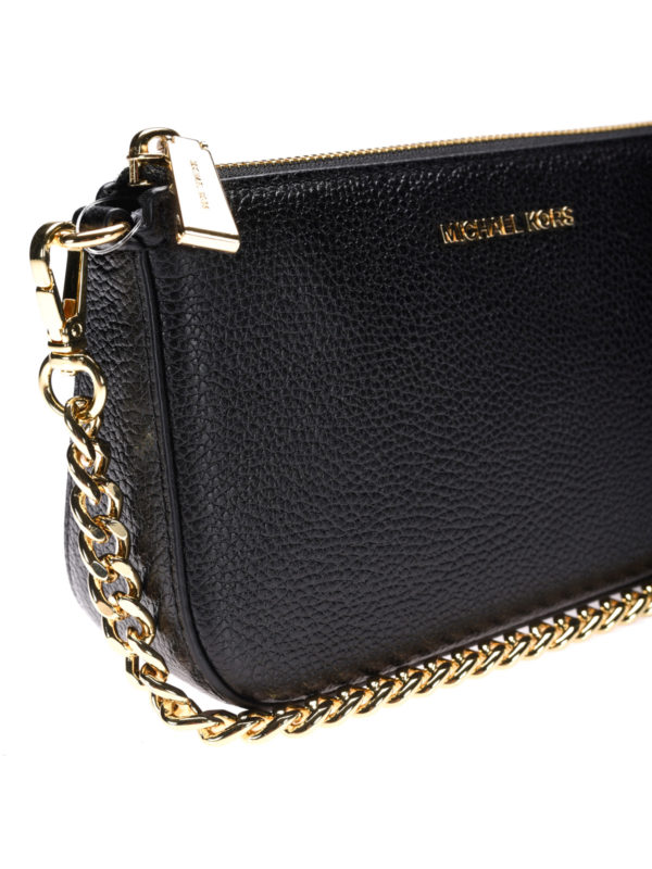 Jet Set black wristlet purse shop online: MICHAEL KORS
