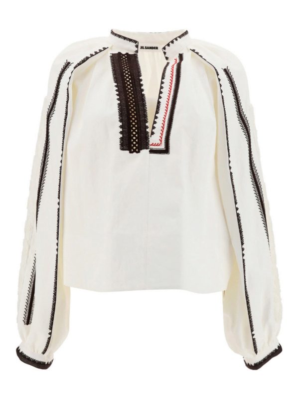 JIL SANDER: blouses - Linen blouse
