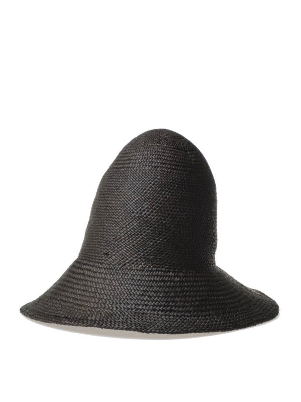JIL SANDER: hats & caps - Pierced straw hat