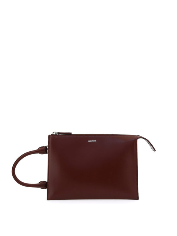 JIL SANDER: Handtaschen - Shopper - Bordeaux