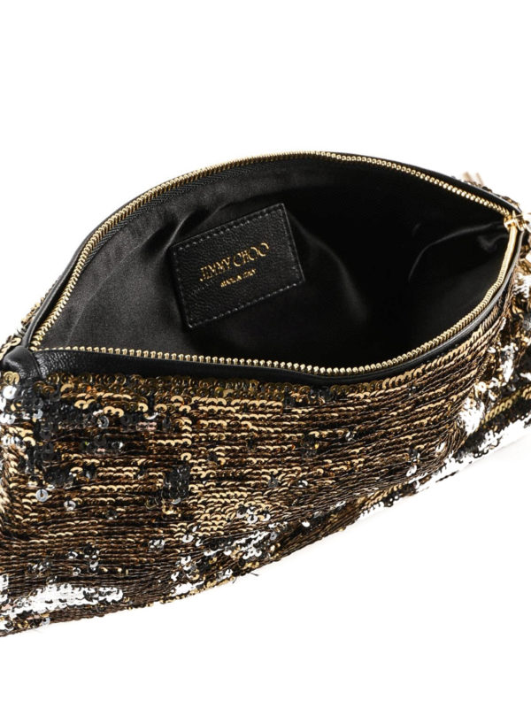 JIMMY CHOO buy online Callie gold and silver sequined clutch