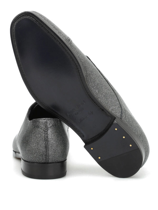 Penn glittered leather Derby shoes