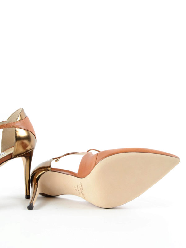 Jimmy Choo パンプス Vanessa 85 - オレンジ|VANESSA85VCMCANYONHONEY