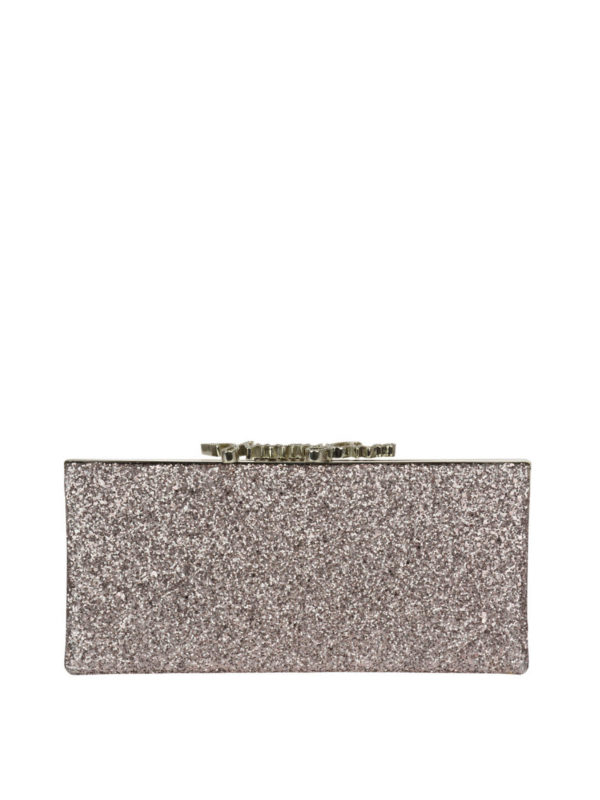 クラッチバッグ Jimmy Choo - クラッチバッグ Celeste - ピンク 