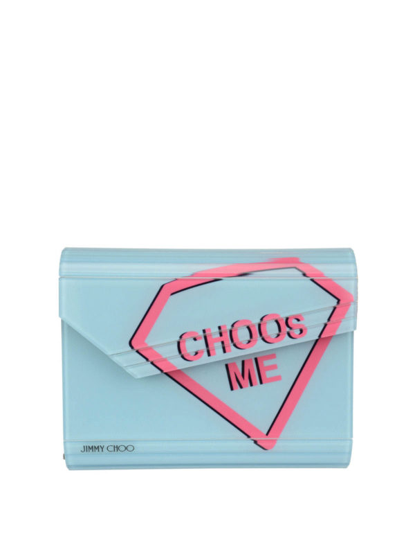 JIMMY CHOO: Clutches - Clutch Candy - Hellblau