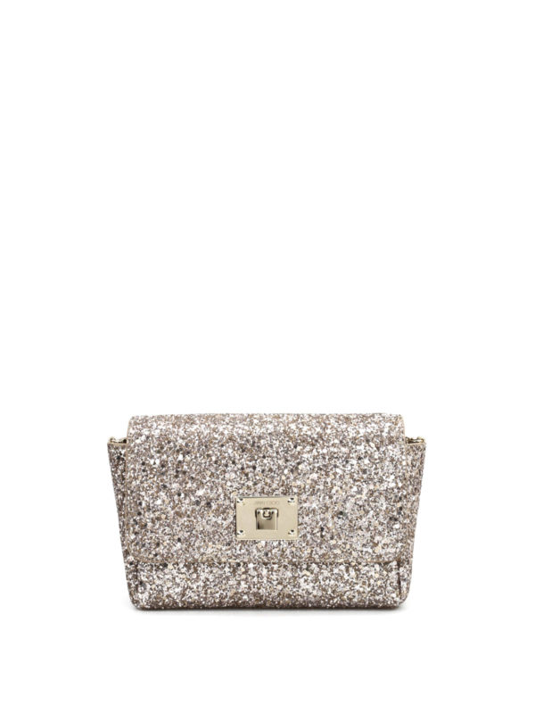 JIMMY CHOO: Clutch - Ruby glitter clutch