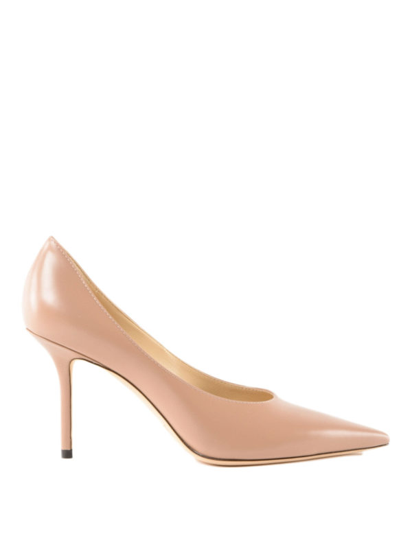 JIMMY CHOO: court shoes - Ava 85 pink leather pumps
