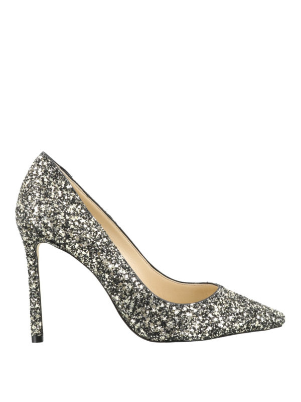 Black sparkle pumps best sale