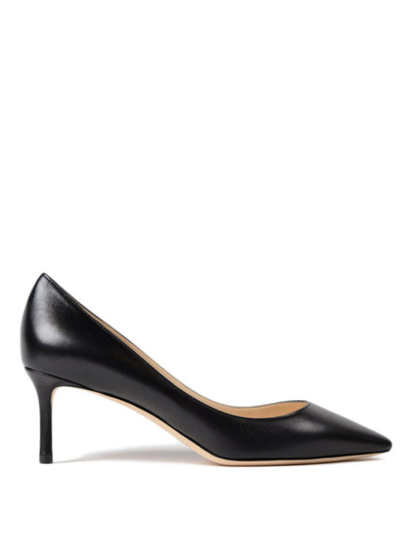 JIMMY CHOO: court shoes - Romy 60 black leather pumps