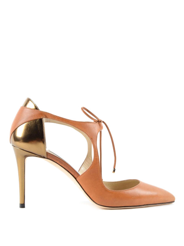 Jimmy Choo パンプス Vanessa 85 - オレンジ|VANESSA85VCMCANYONHONEY