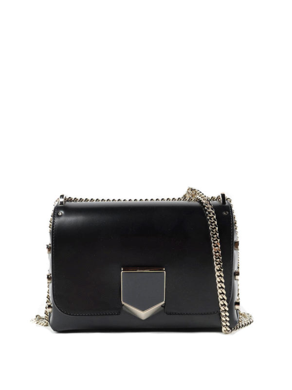 JIMMY CHOO: borse a tracolla - Tracollina in pelle Lockett Petite