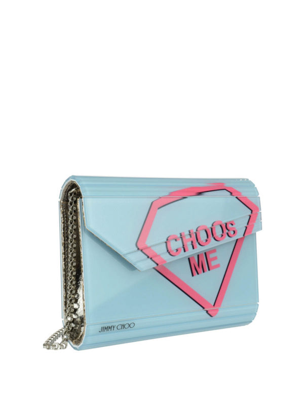JIMMY CHOO: Clutches online - Clutch Candy - Hellblau