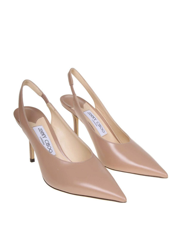 JIMMY CHOO: scarpe décolleté online - Slingback Ivy 85 in pelle