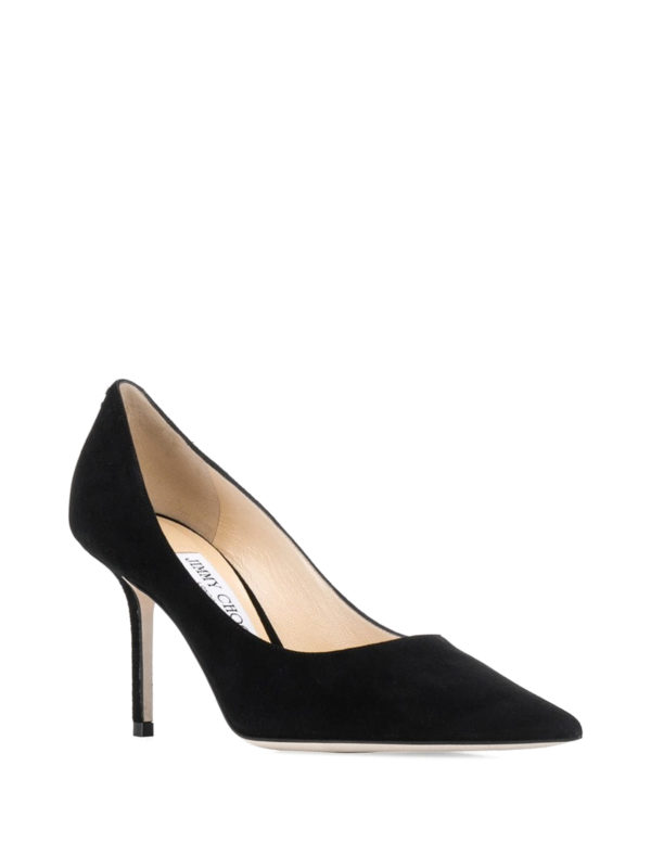 JIMMY CHOO: court shoes online - Love 85 black suede pumps
