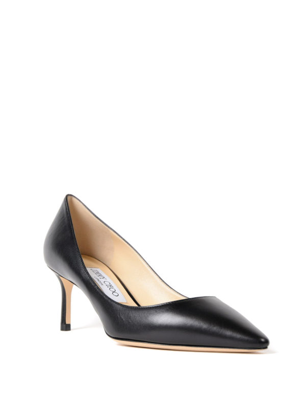 JIMMY CHOO: court shoes online - Romy 60 black leather pumps