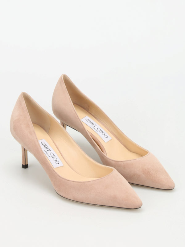 JIMMY CHOO: court shoes online - Romy 60 suede pumps
