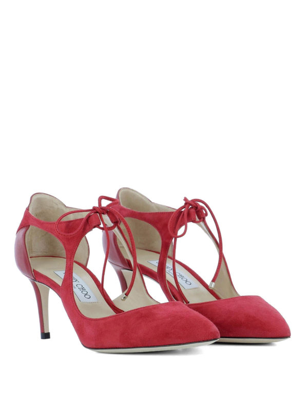 Jimmy Choo Vanessa 65 suede pumps - Red|VANESSA65SUNREDRED