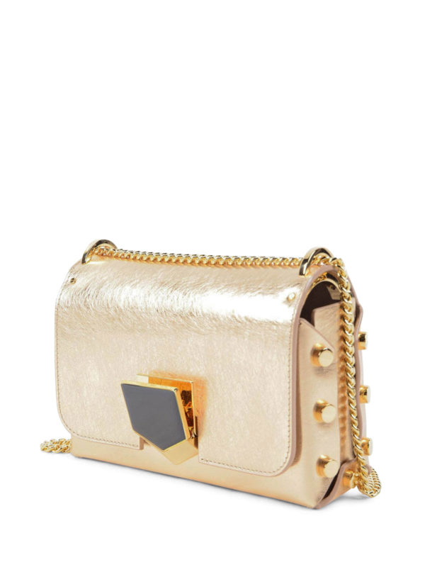 JIMMY CHOO: cross body bags online - Lockett Petite scraped effect bag