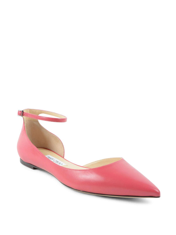 JIMMY CHOO: フラットシューズ online - フレアジーンズ Lucy - ダークピンク