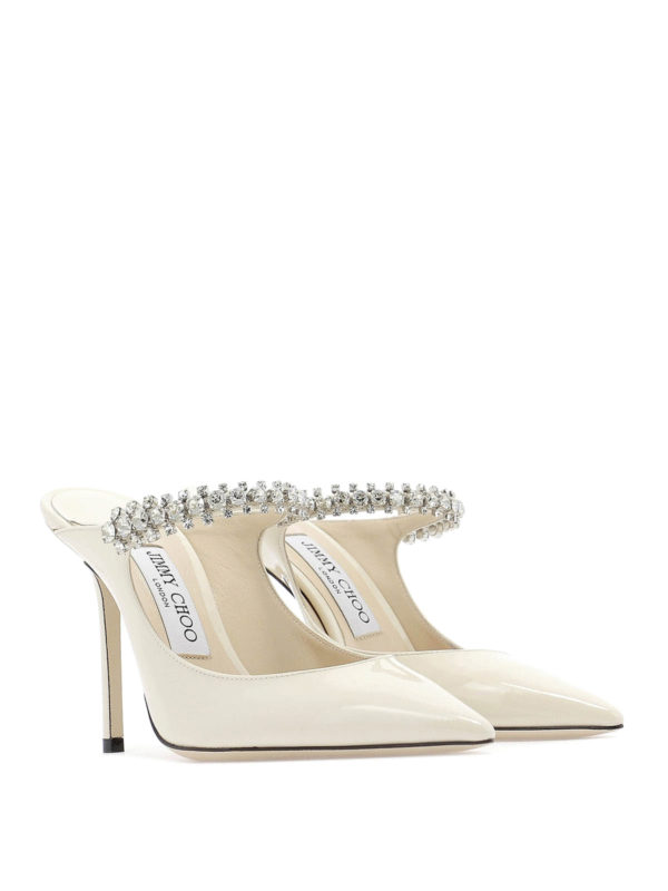 Jimmy Choo ミュール - Bing 100 - ホワイト | BING100PATLINEN