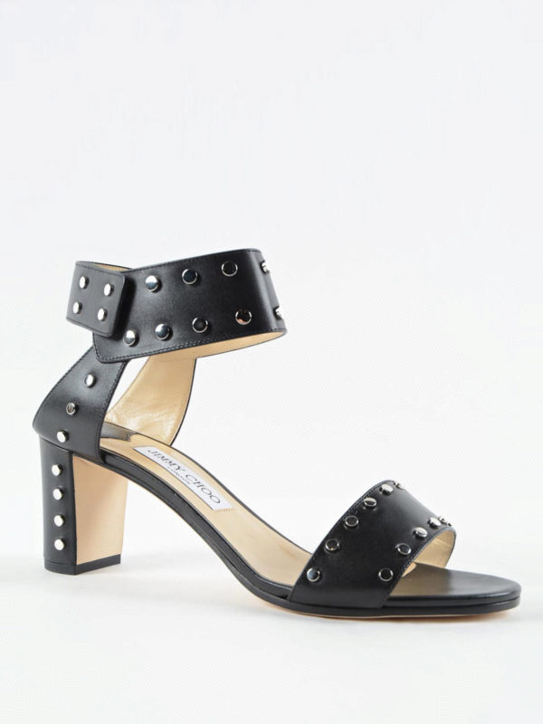 Jimmy Choo Veto 65 sandals VETO65WXWBLACKSILVER THEBS