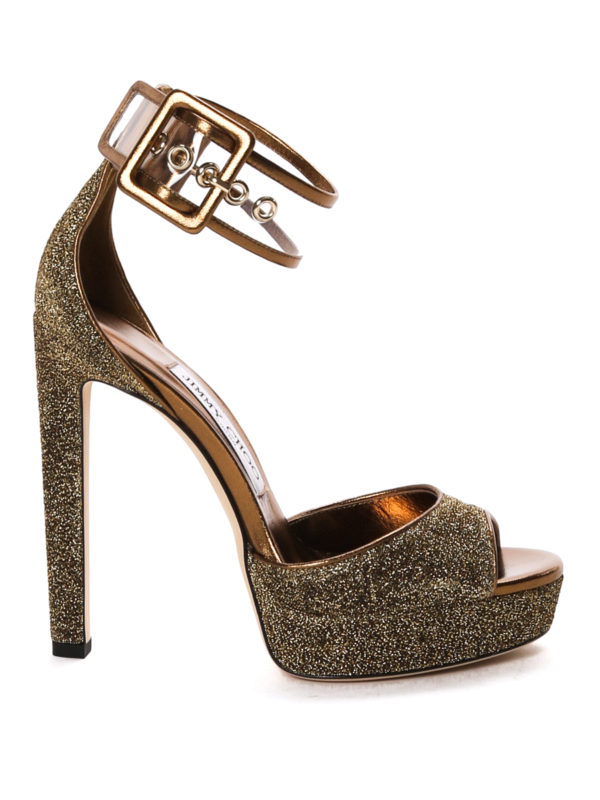 JIMMY CHOO: サンダル - サンダル Mayner - 金