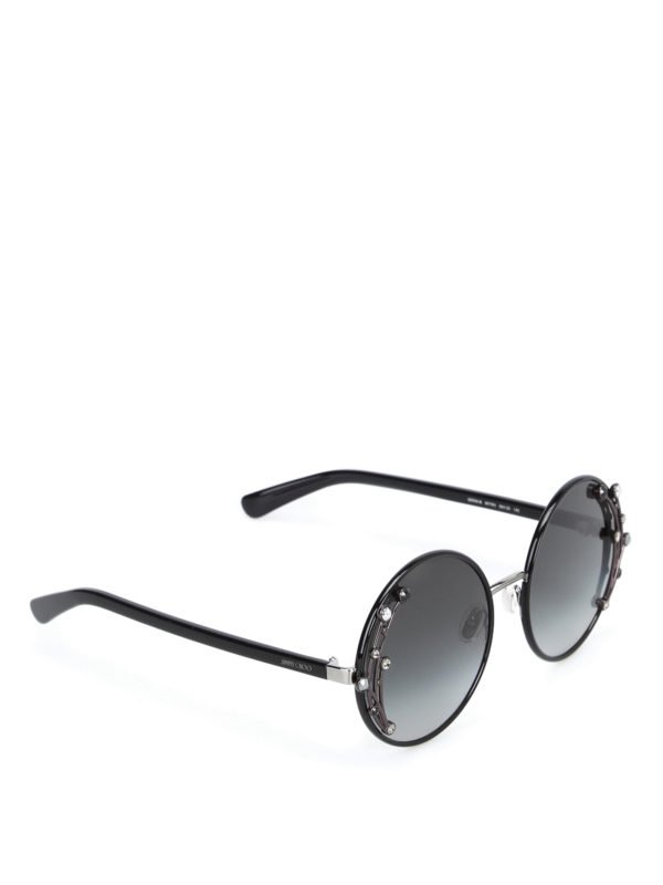 JIMMY CHOO: sunglasses - Gemas rhinestone detail sunglasses