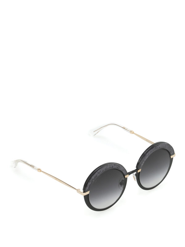JIMMY CHOO: sunglasses - Gotha glittered sunglasses