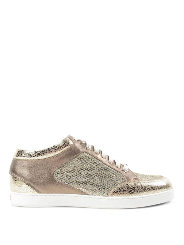 JIMMY CHOO: Sneaker - Sneaker Miami - Gold