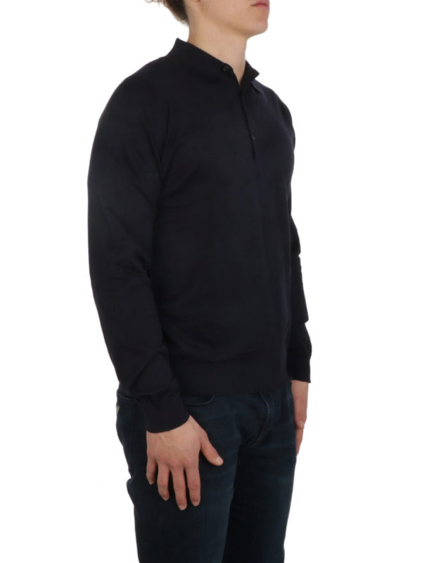 JOHN SMEDLEY: polo shirts online - Round collar cotton polo
