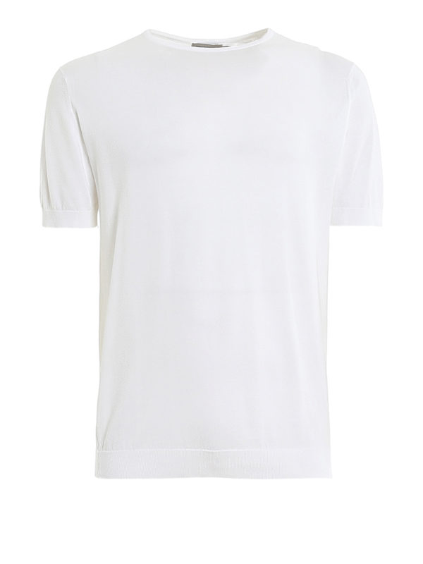 JOHN SMEDLEY: T-shirts - T-Shirt - Weiß
