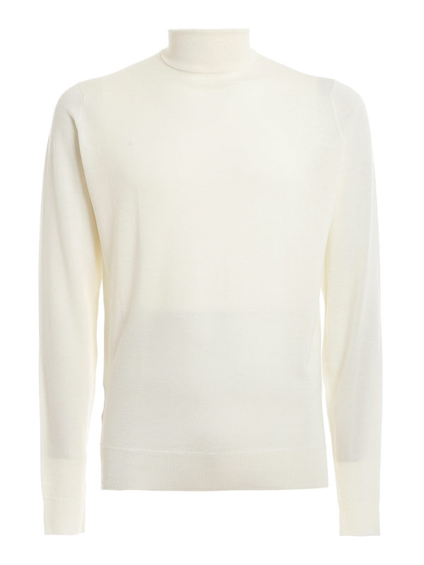 JOHN SMEDLEY: Rollkragenpullover  und Polo-Ausschnitt - Rollkragenpullover - Weiß