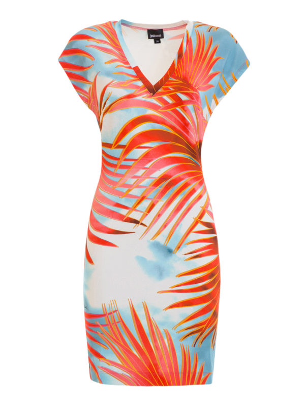 JUST CAVALLI: Robes courtes - Robe Courte Orange