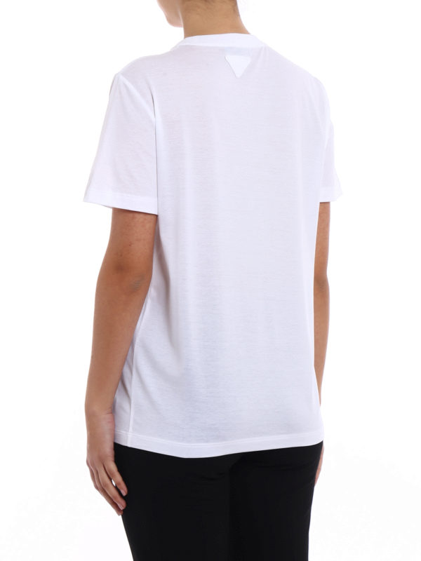 T-Shirt - Weiß shop online: PRADA