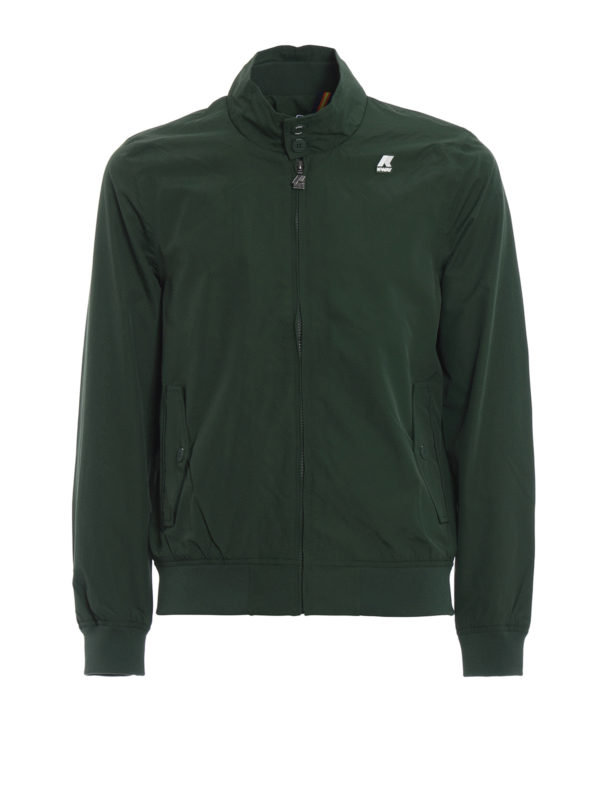 K-WAY: bombers - Jordan Ottoman green bomber jacket
