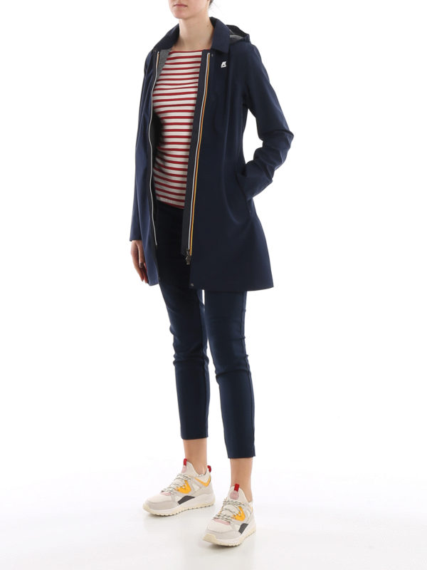 K-WAY: Trenchs online - Mathilde Bonded Jersey - Bleu