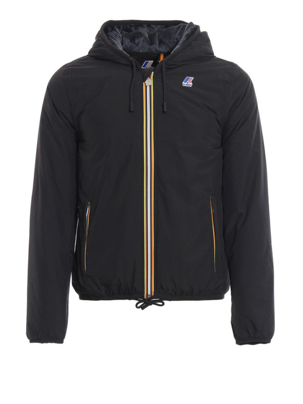 K-WAY: Chaquetas y Chaquetones acolchados - Jacques Ripstop Marmotta - Negro