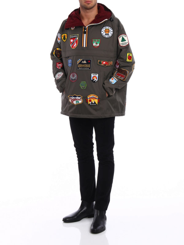 K-Way patch reversible windbreaker shop online: DSQUARED2