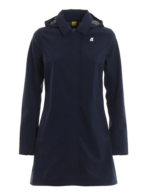 K-WAY: Trenchs - Mathilde Bonded Jersey - Bleu