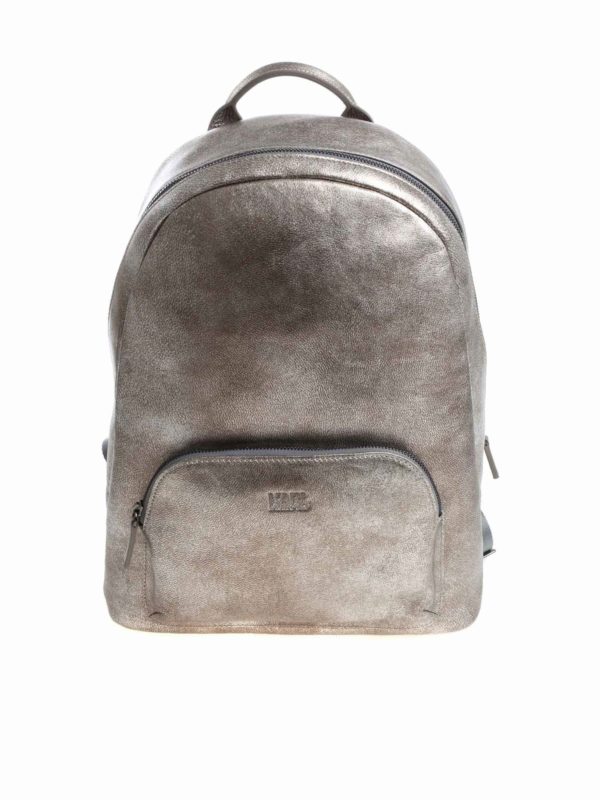 KARL LAGERFELD: Mochilas - Mochila - Plata