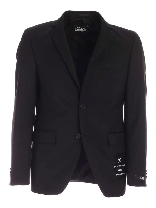 KARL LAGERFELD: ブレザー - ブレザー - 黒