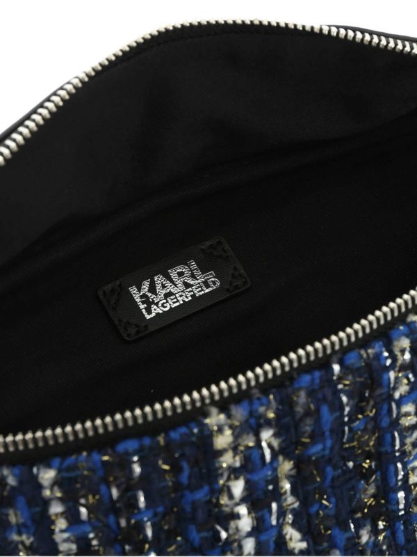 KARL LAGERFELD buy online Marsupio K/Studio Tweed blu e nero