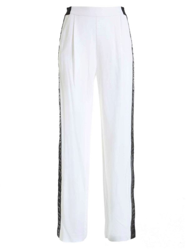 KARL LAGERFELD: Casual Hosen - Casual Hose - Weiß