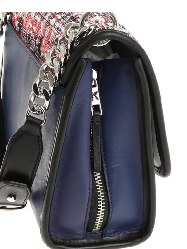 iKRIX KARL LAGERFELD: Leather tweed bag