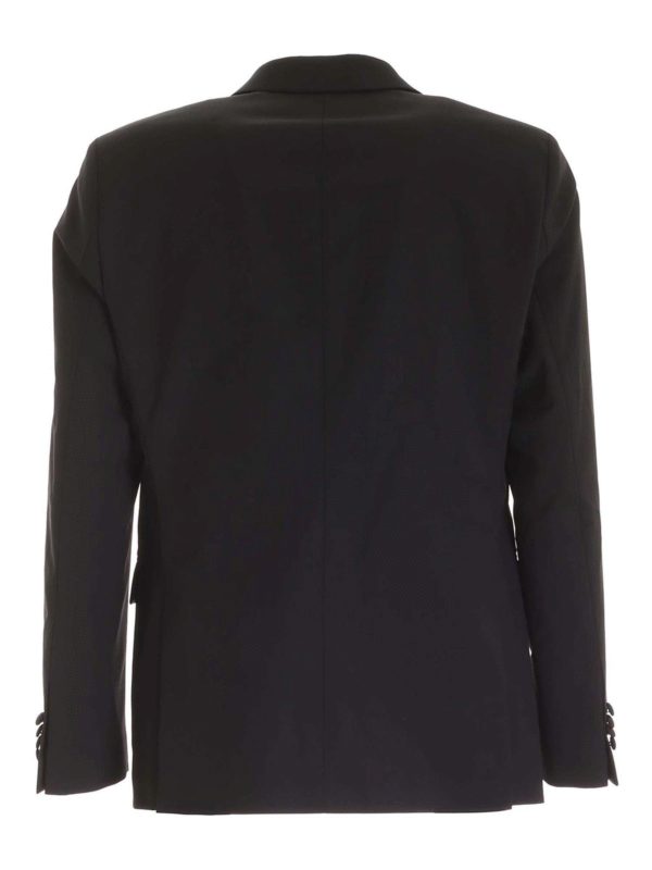 KARL LAGERFELD: blazers online - Lamé detail jacket in black