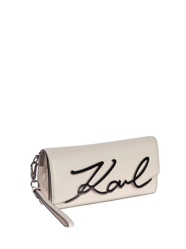KARL LAGERFELD: clutches online - Karl print clutch