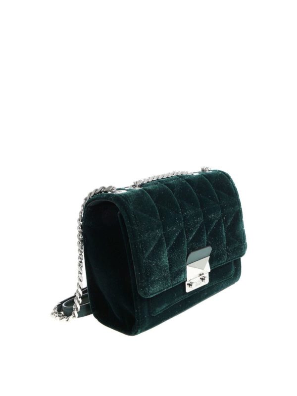 KARL LAGERFELD: cross body bags online - Karl X Kaia green glittered bag